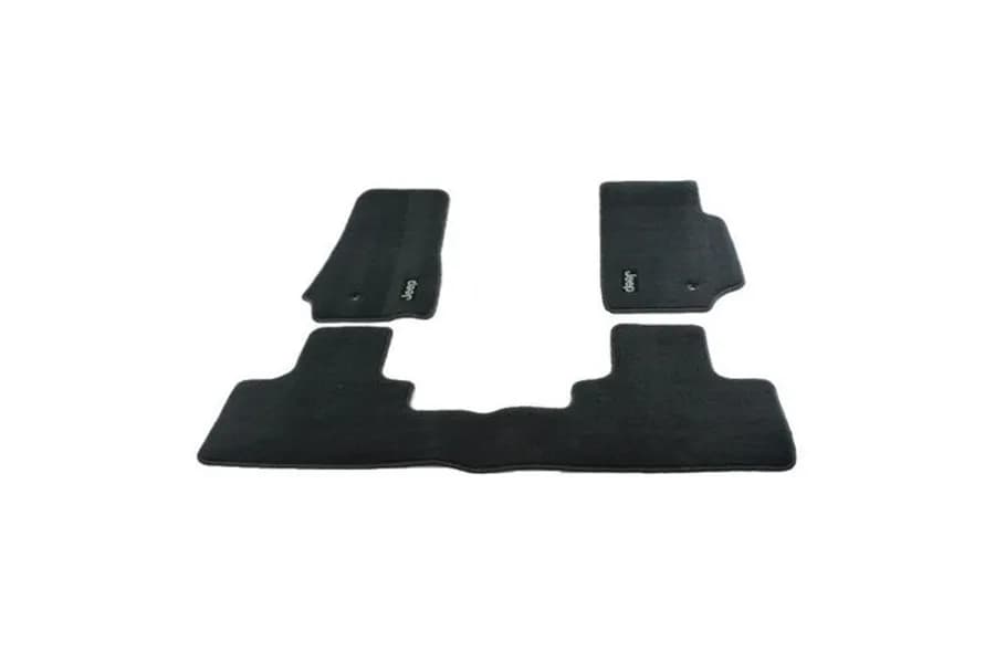 Mopar Front and Rear Carpet Floor Mats - Slate Grey - JK 4Dr 07-13