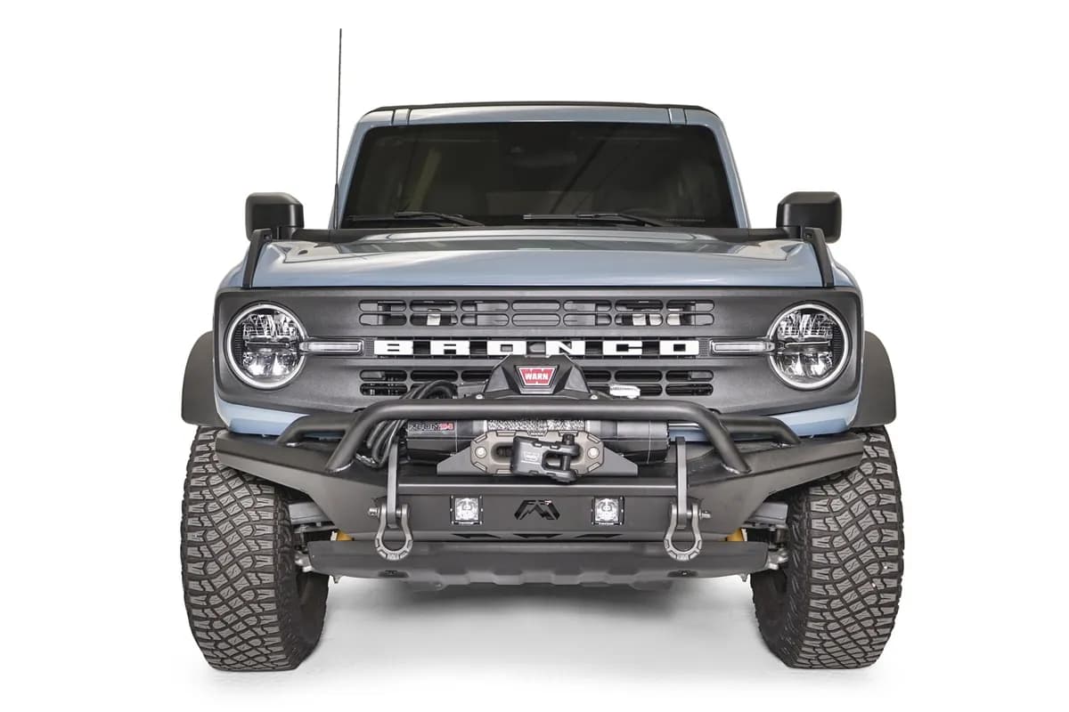 Stubby Bumper; w/Pre-Runner Guard; 2 Stage Matte Black Powder Coat;