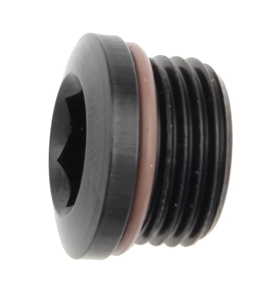 #10 (7/814) Socket Hex Port Plug Black