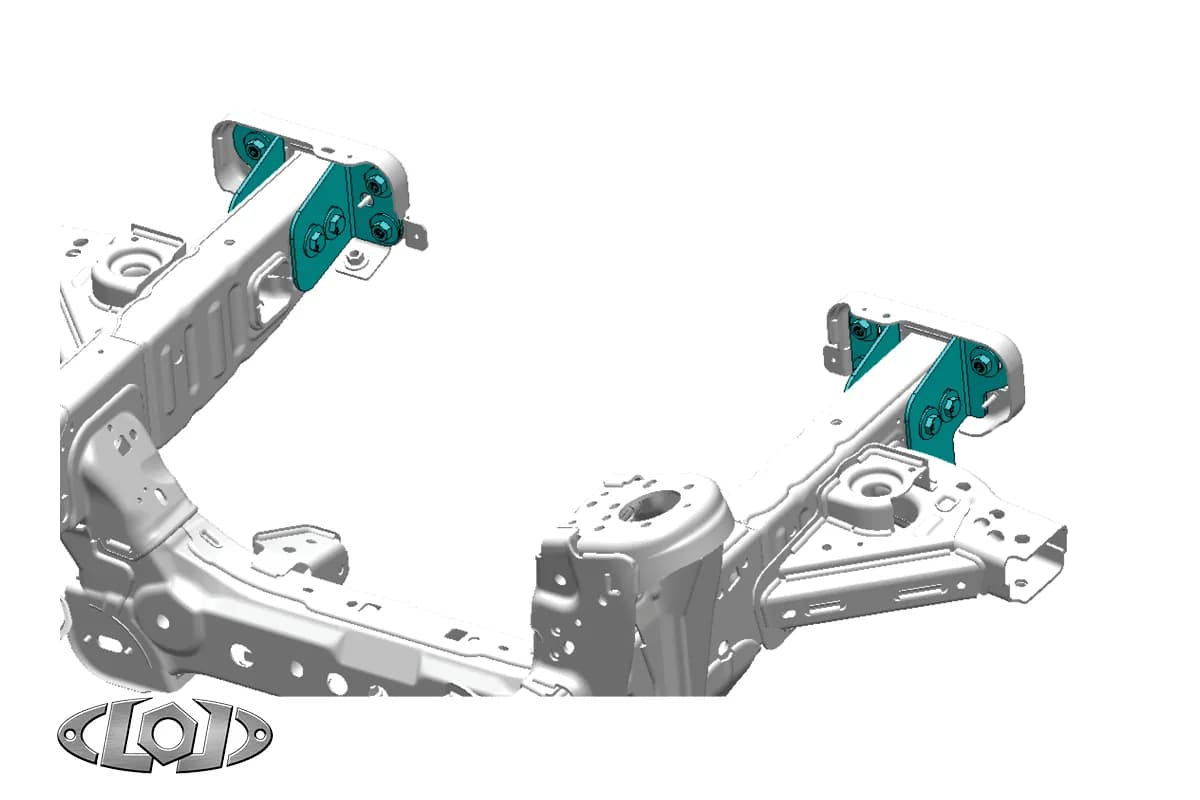 LOD Black Ops Front Bumper Frame Tie-In Brackets - Bronco 2021+
