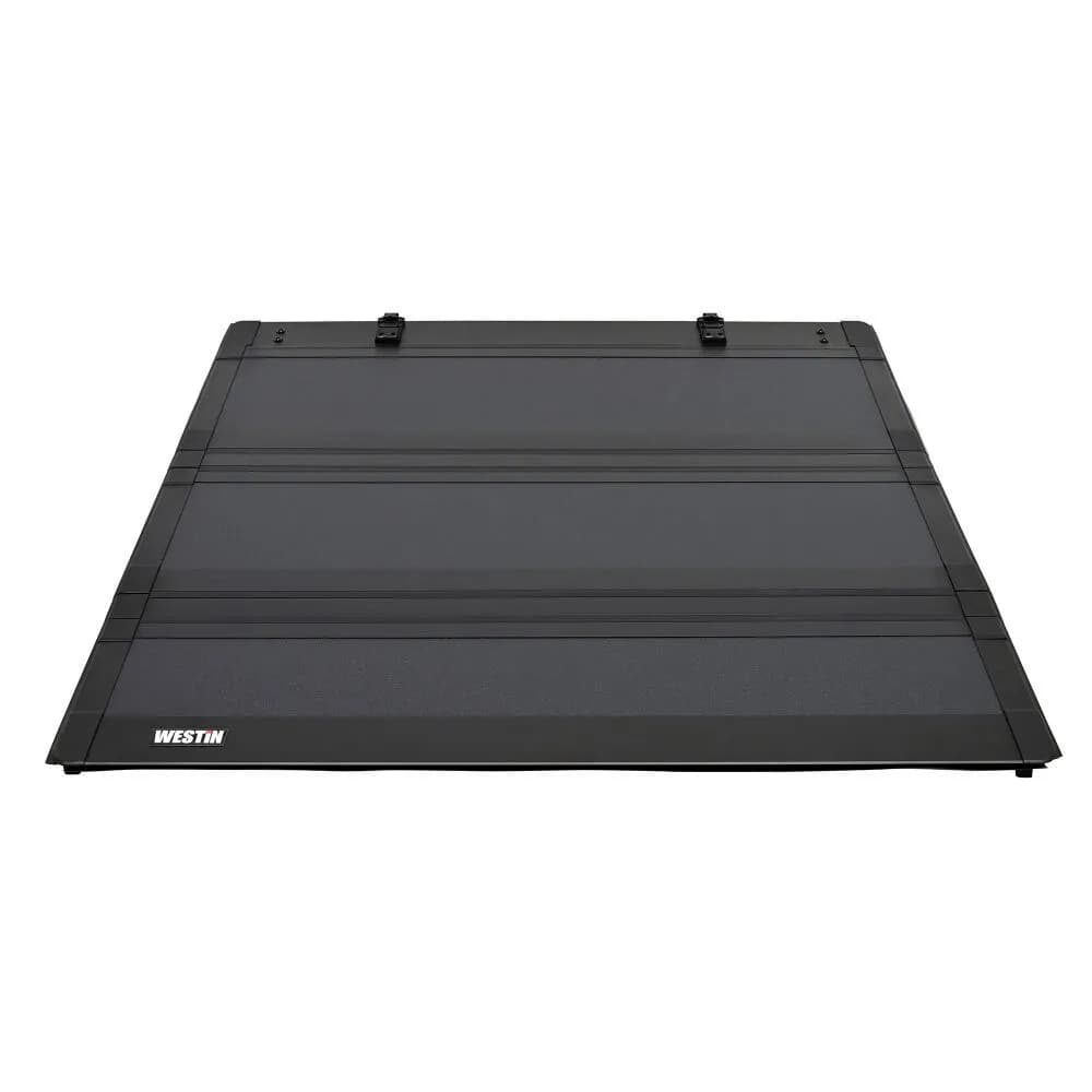 1524 F150 5.7ft Bed Hard Trifold Tonneau Cover Black