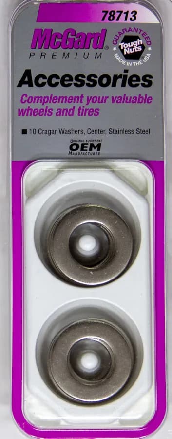 McGard 78713 Mag Washer-Stainless Steel-Crager Center Hole-Set of 10