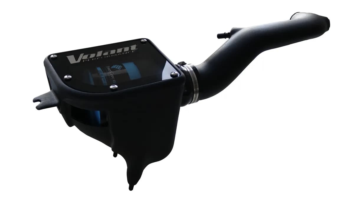 Cold Air Intake Kit; Incl. Closed Filter Box/Air Duct/PowerCore® Filter/Connectors/Clamps;