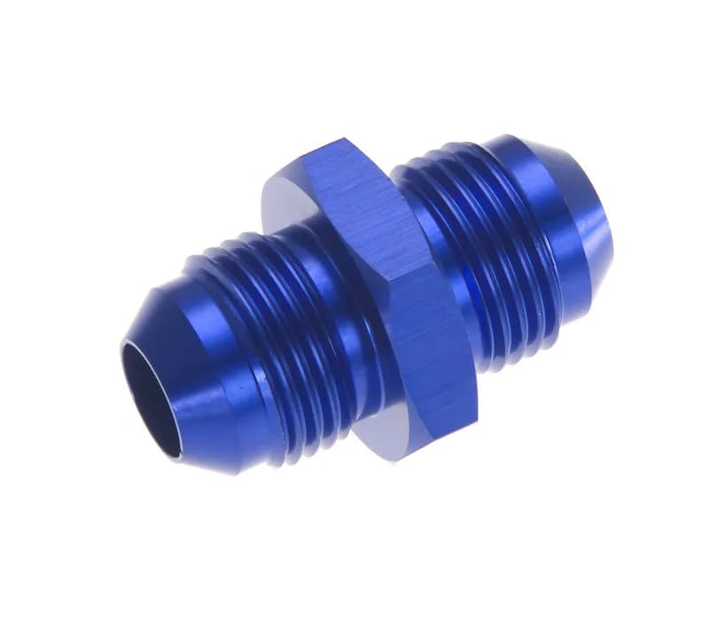 12 Male to Male 11/16 x 12 An/Jic Flare Union Blue