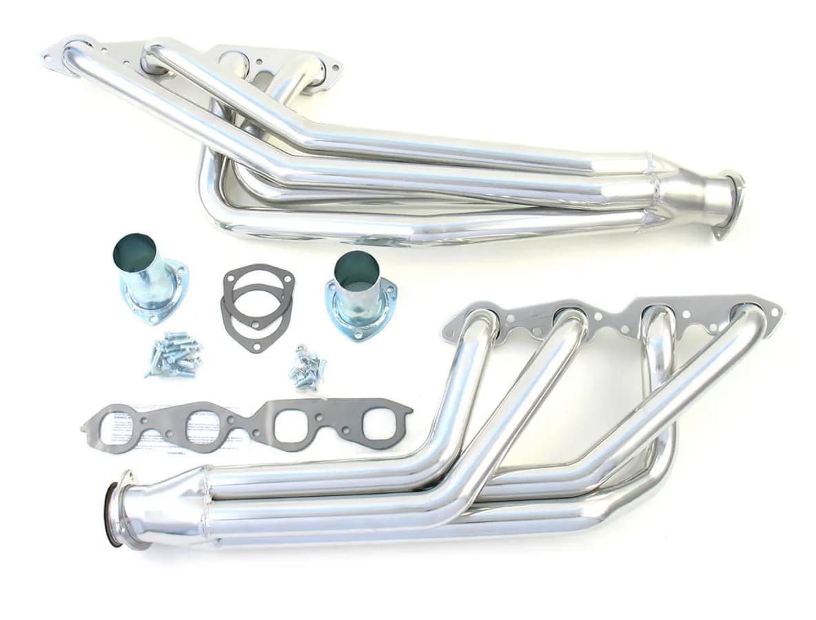 Patriot Long Tube Header 55-57 Chevrolet 396-502 BBC 1 7/8" Primary 3" Collector Silver Ceramic Coated H8023-1