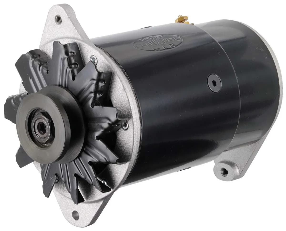 PowerGEN Alternator; Black; Long Case; 90 Amp.; 65 Idle; 12 Volt;