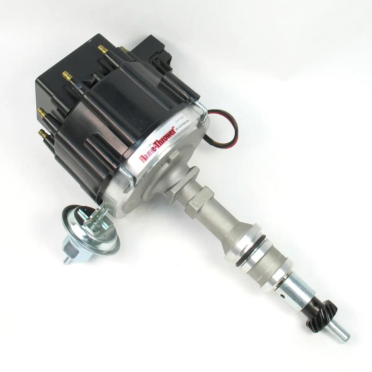 PerTronix Street Strip HEI Distributor for Ford Small Block Engines - 6.9A 4-Pin HEI Module / Blue Cap - D1352