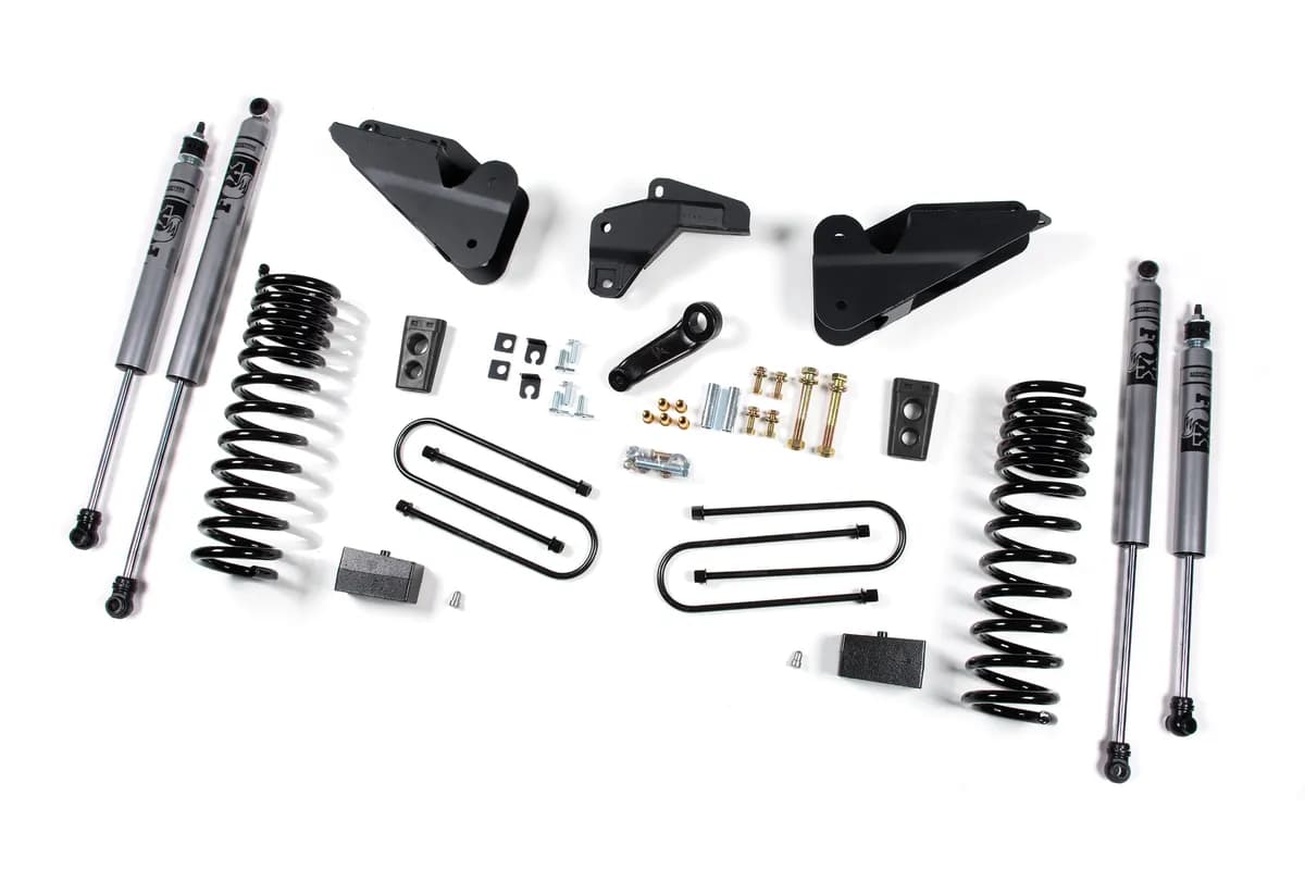 2013-2018 Ram 3500 4 Lift System-GAS - Front Coil 2 Rear Block - Fox 2.0 Adventure Series Shocks