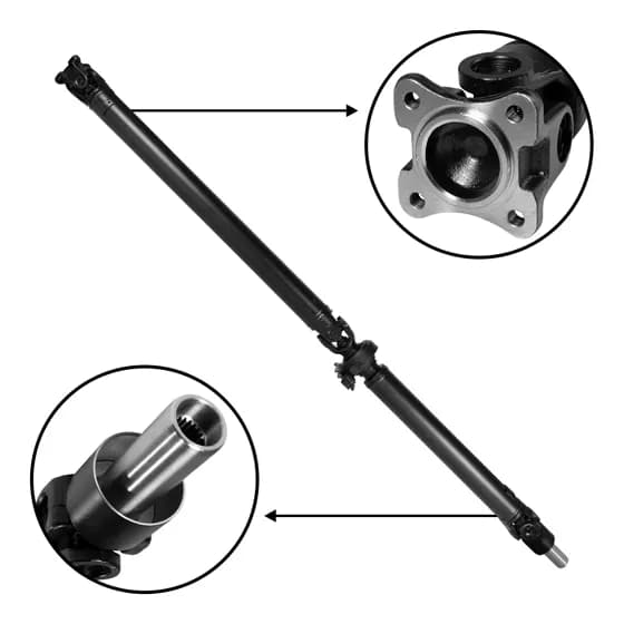 Usa Std Rear Driveshaft Legacy 2.5L 4Wd 4 Speed A/T 63.125 Inch Overall Length USA Standard