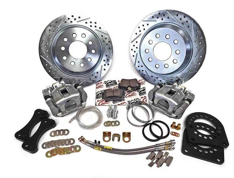 Brake System 11.65 Inch Rear IronSport with Park Brake And Staggered Shocks GM 10-12 Bolt BAER Brakes
