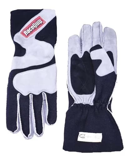 356 Series 2 Layer Nomex Outseam Race Gloves Sfi 3.3 5 Gray & Black Xlarge