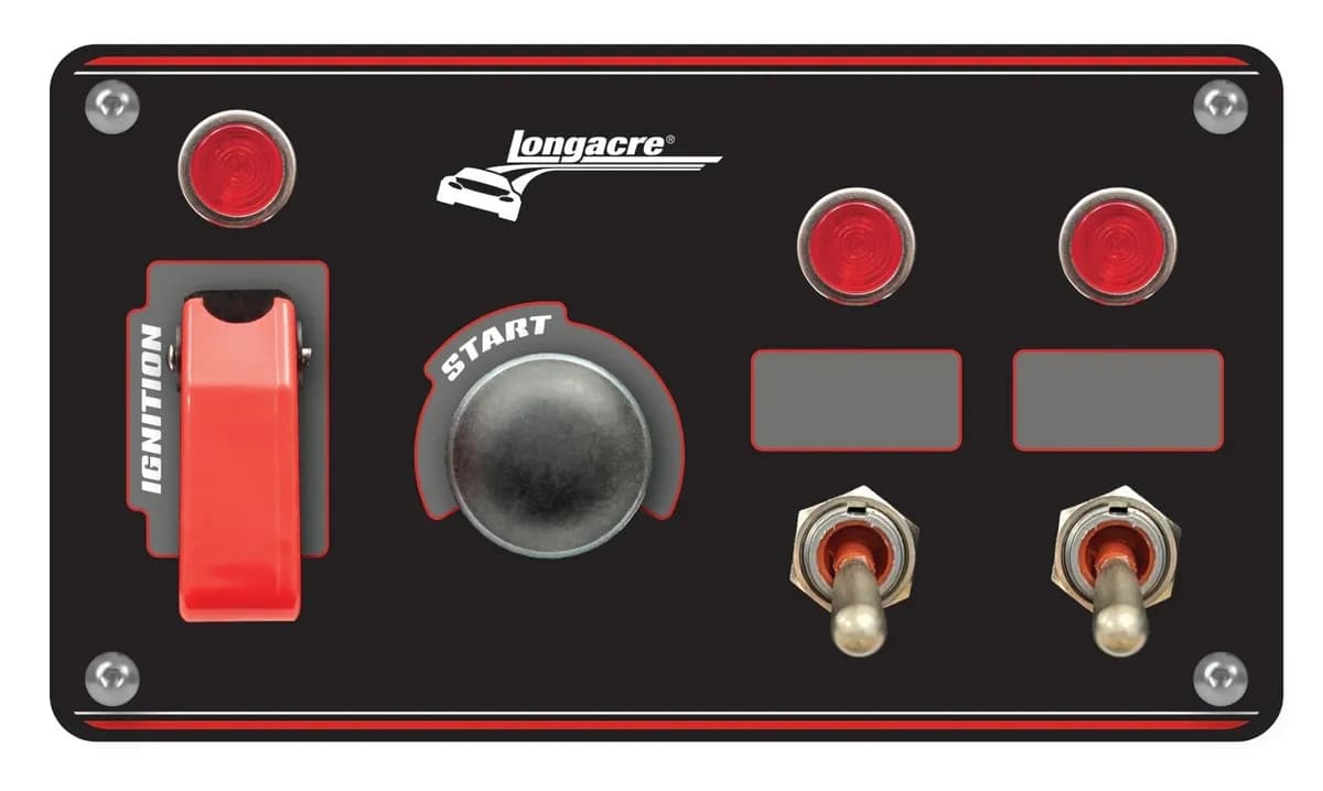 Ignition Panel Black w/2 Acc. and Pilot Light