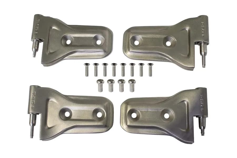 18c Wrangler 2dr Outer Door Hinge Set Prepped For Paint