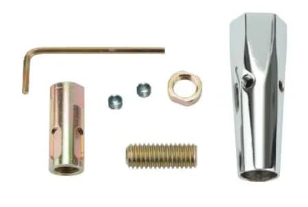 Auto Transmission Shifter Knob Adapter; 3/8 in. 24 Thread; Chrome;