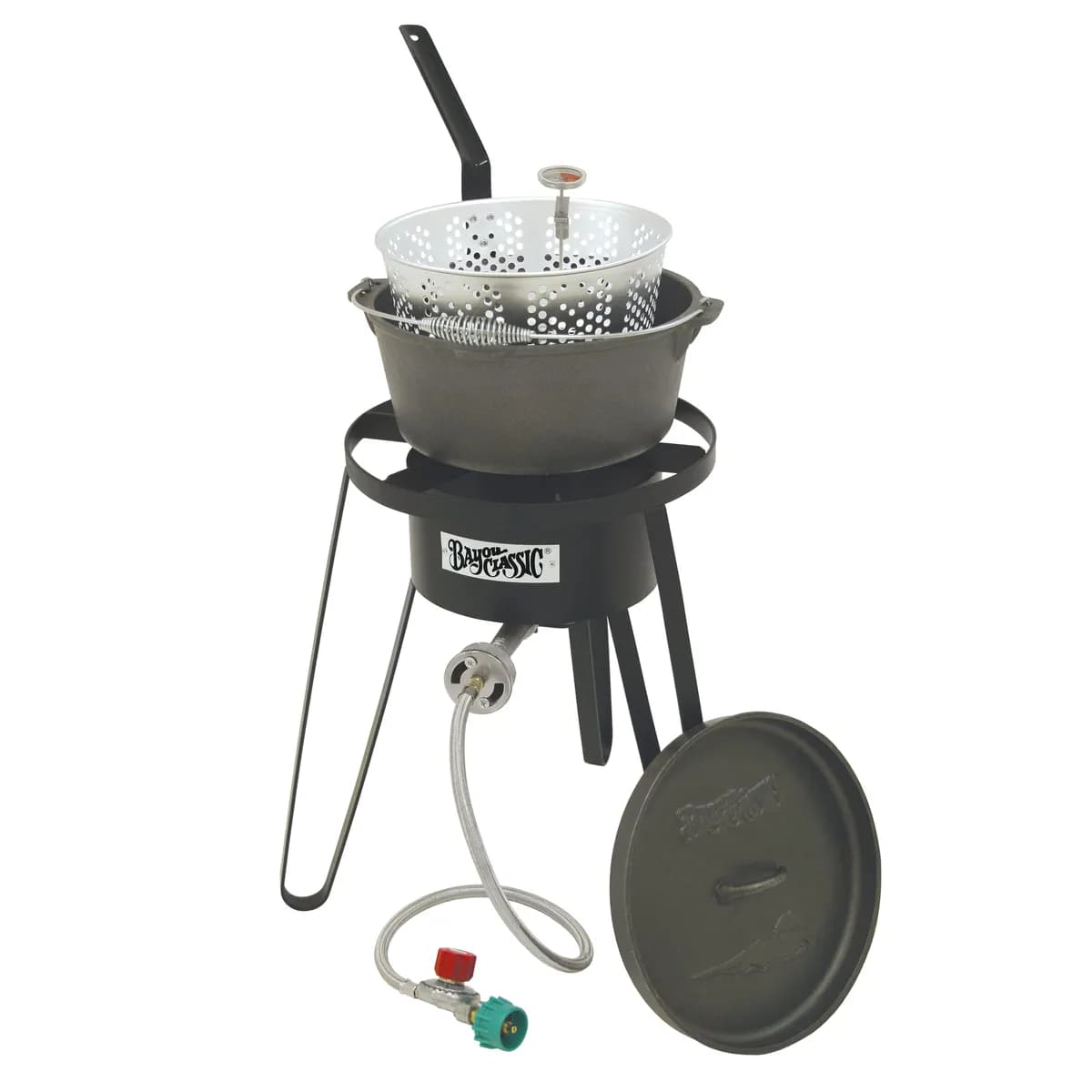 8qt Cast Iron Fish Cooker Kit