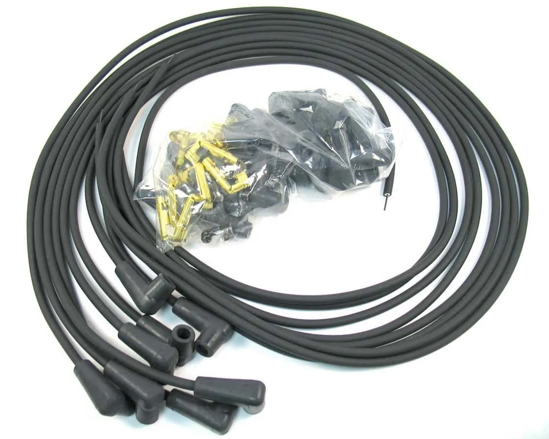 PerTronix 708190 Flame-Thrower Spark Plug Wires 8 cyl Universal 90 Degree Black