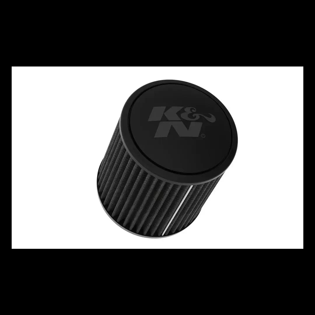 Universal Clampon Air Filter 3.5in Flng 6in Base 5.25in od 6in ht Round Tapered Blk