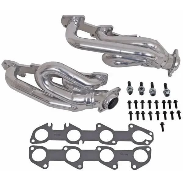 Dodge Ram 1500 Truck 5.7 Hemi 1-3/4 Shorty Exhaust Headers Polished Silver Ceramic 03-08