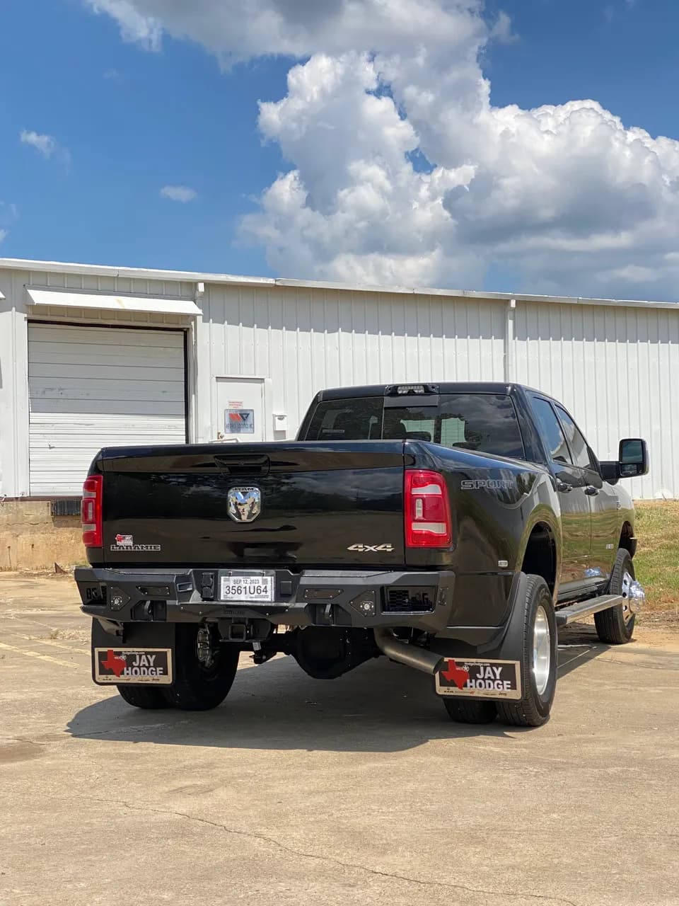 A2 Rear Bumper For 2019-2026 Ram 2500/3500 HD Sensor Cutouts Light Cutouts Texture Black Powdercoat Bodyguard Bumpers