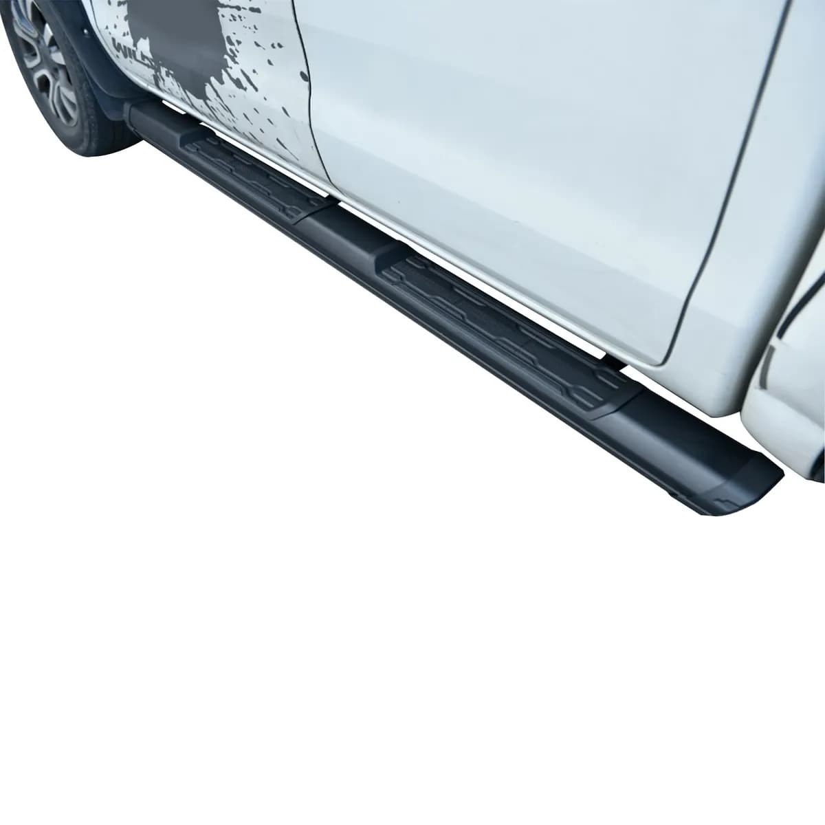 Black Horse Off Road Peak Running Boards Matte Black Aluminum PEJ576