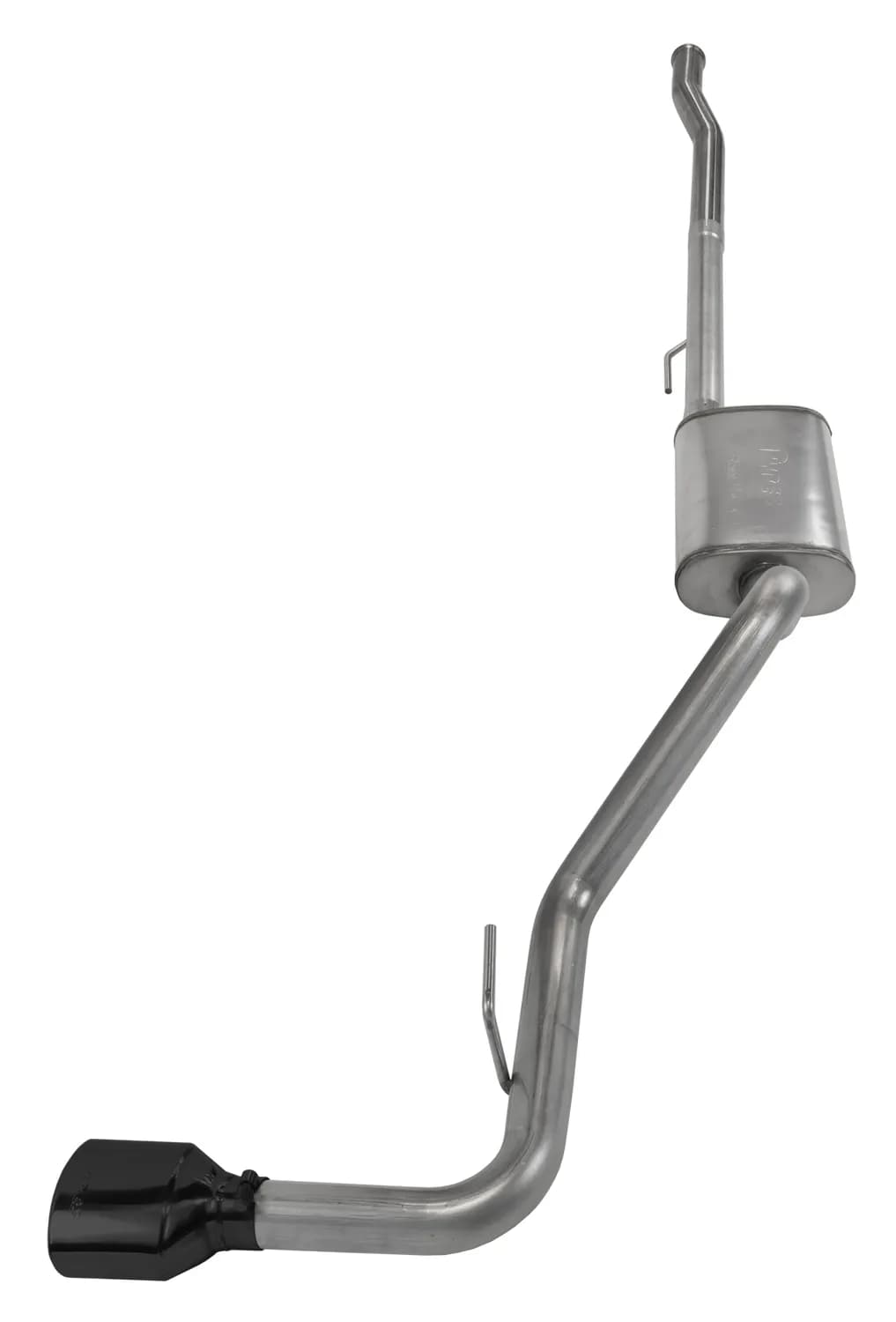 Cat-Back Exhaust System 2020 Jeep JT Gladiator Single side exit 2.5 in Intermediate And Tail Pipe Street Pro MufflersHardware Incl black Tip Incl Pypes Exhaust