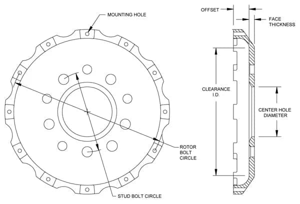 Big Brake Hat - Short Offset - 170-9128