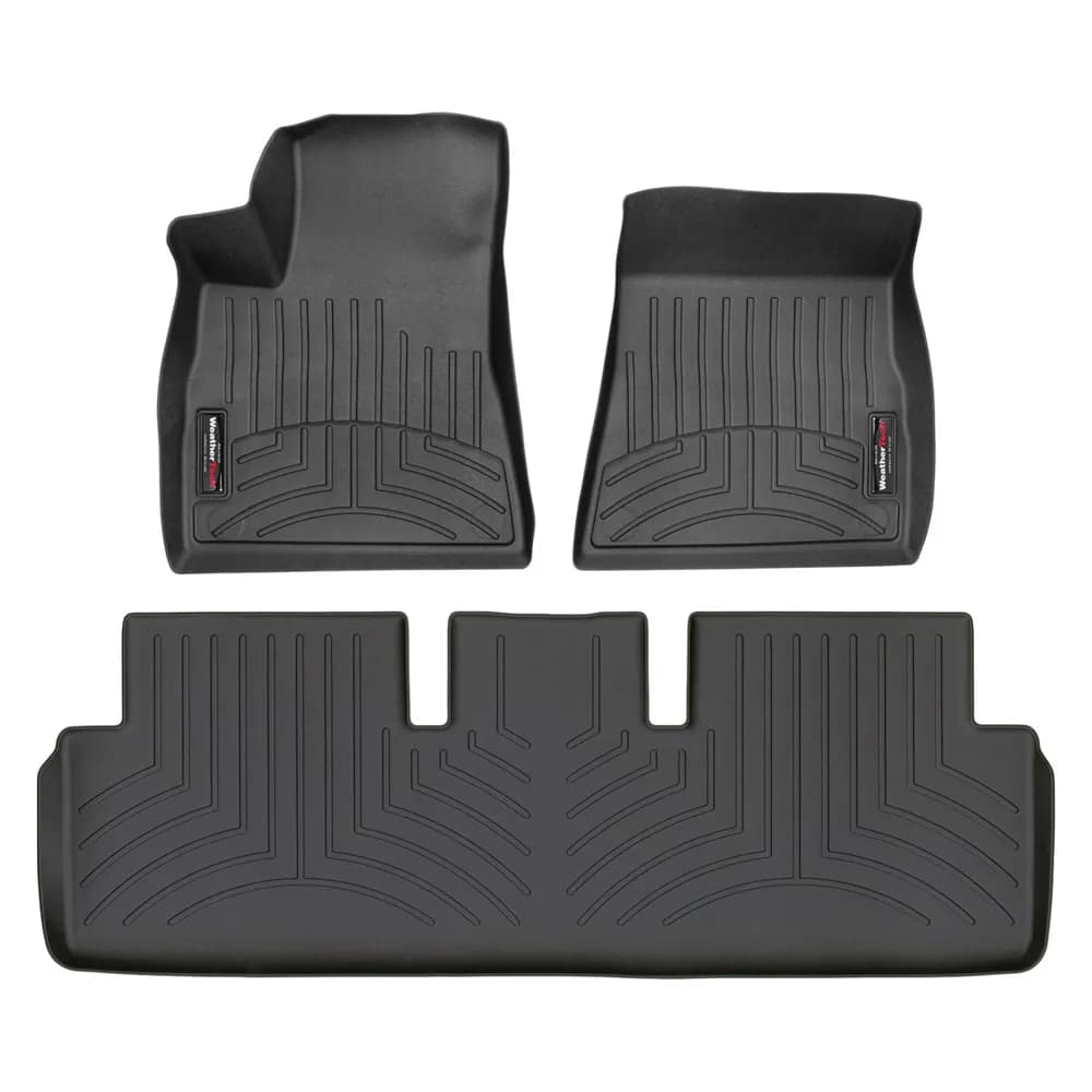 WeatherTech 2019 - 2023 Tesla Model 3 Black Front and Rear Floorliners 441220-1-2