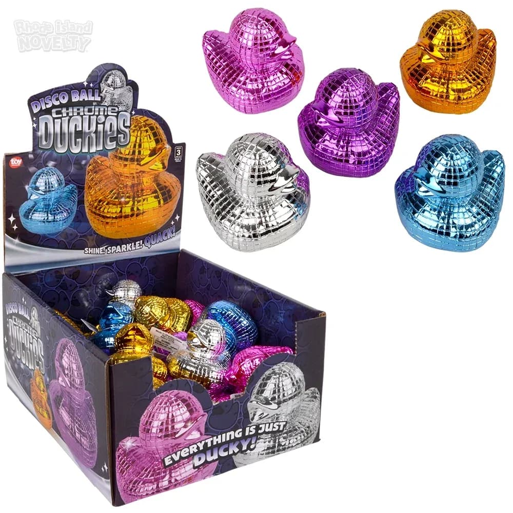 2\" Disco Ball Chrome Duckies