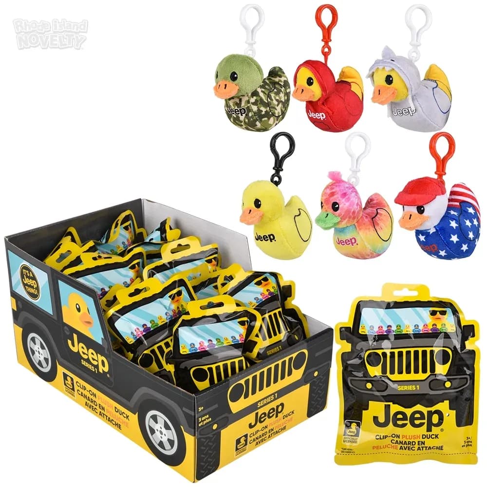 Jeep Brand Duck Backpack Clip 3\" Blind Bag 12ct