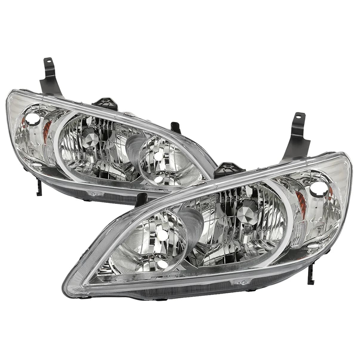 0405 Civic Coupe/Sedan (Ex Hatchback And si Models ) OEM Style Headlights Chrom