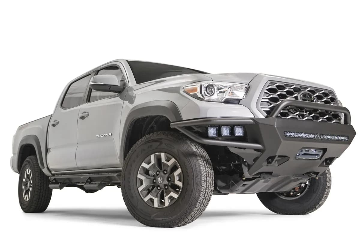 Vengeance Winch Front Bumper; w/Pre-Runner Guard; 2 Stage Matte Black Powder Coat;