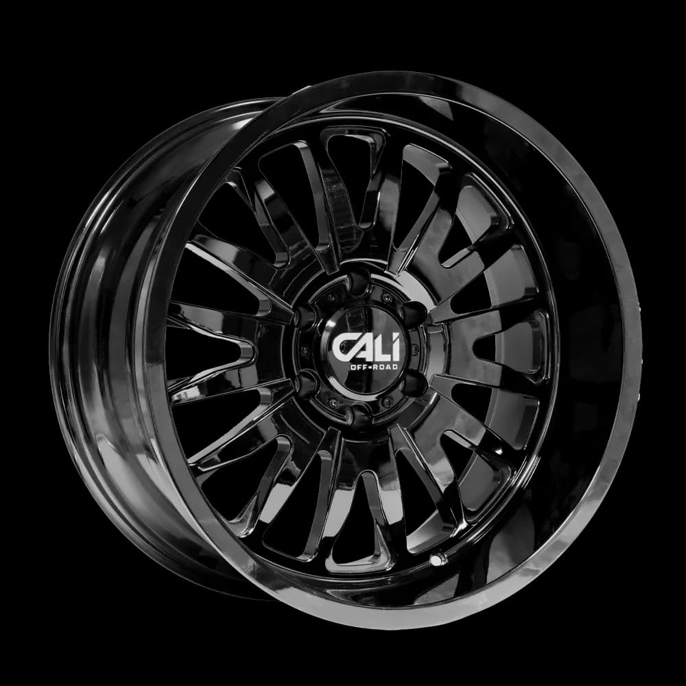 Cali Off-Road Summit 9110 Gloss Black 22x12 6-139.7 -51mm 106mm 9110-22283gbn