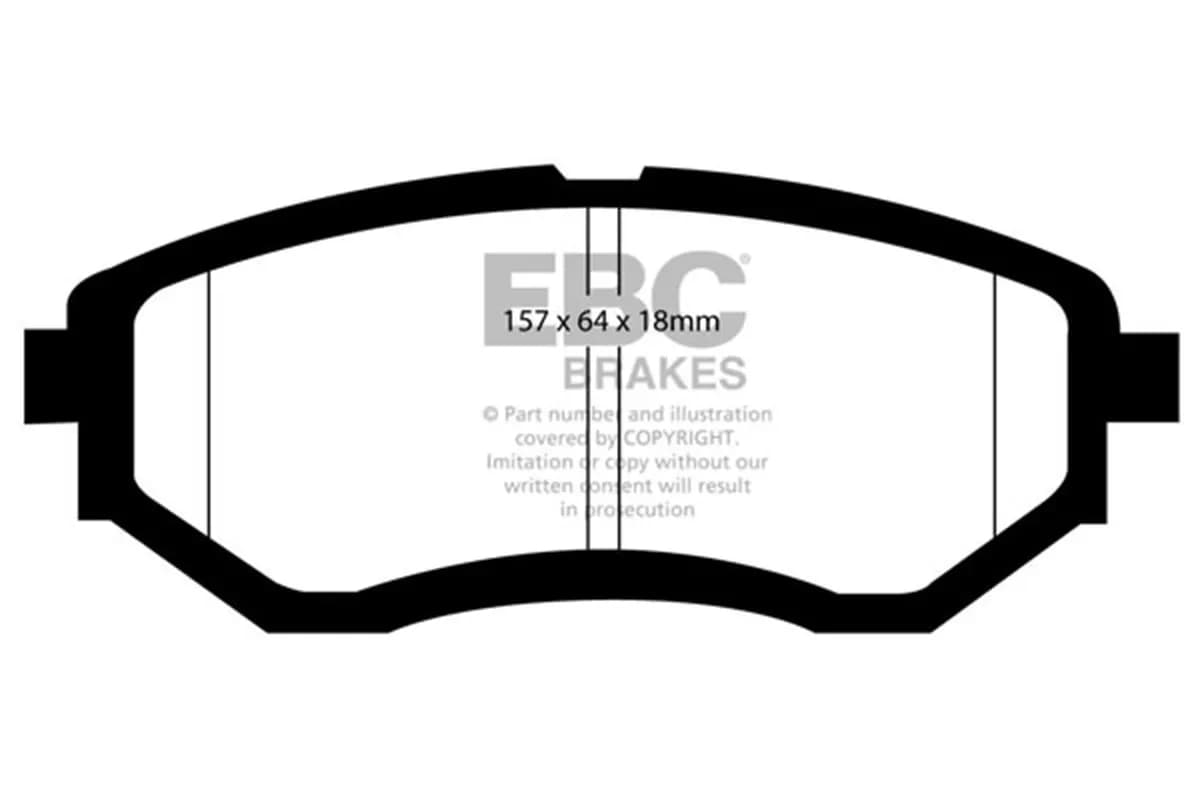 Truck/SUV Extra Duty Brake Pads; FMSI Pad No. D1078; Vented; 316mm Dia.; 57mm Height; 30mm Thick; 58mm Center Hole Dia.; Pad Dimensions: 157 x 64 x 18mm;