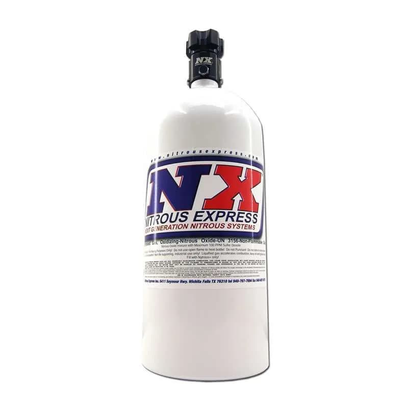 Nitrous Express - 10 LB Bottle w/ Lightning 500 Valve (6.89 Dia. x 20.19 Tall) - 11100