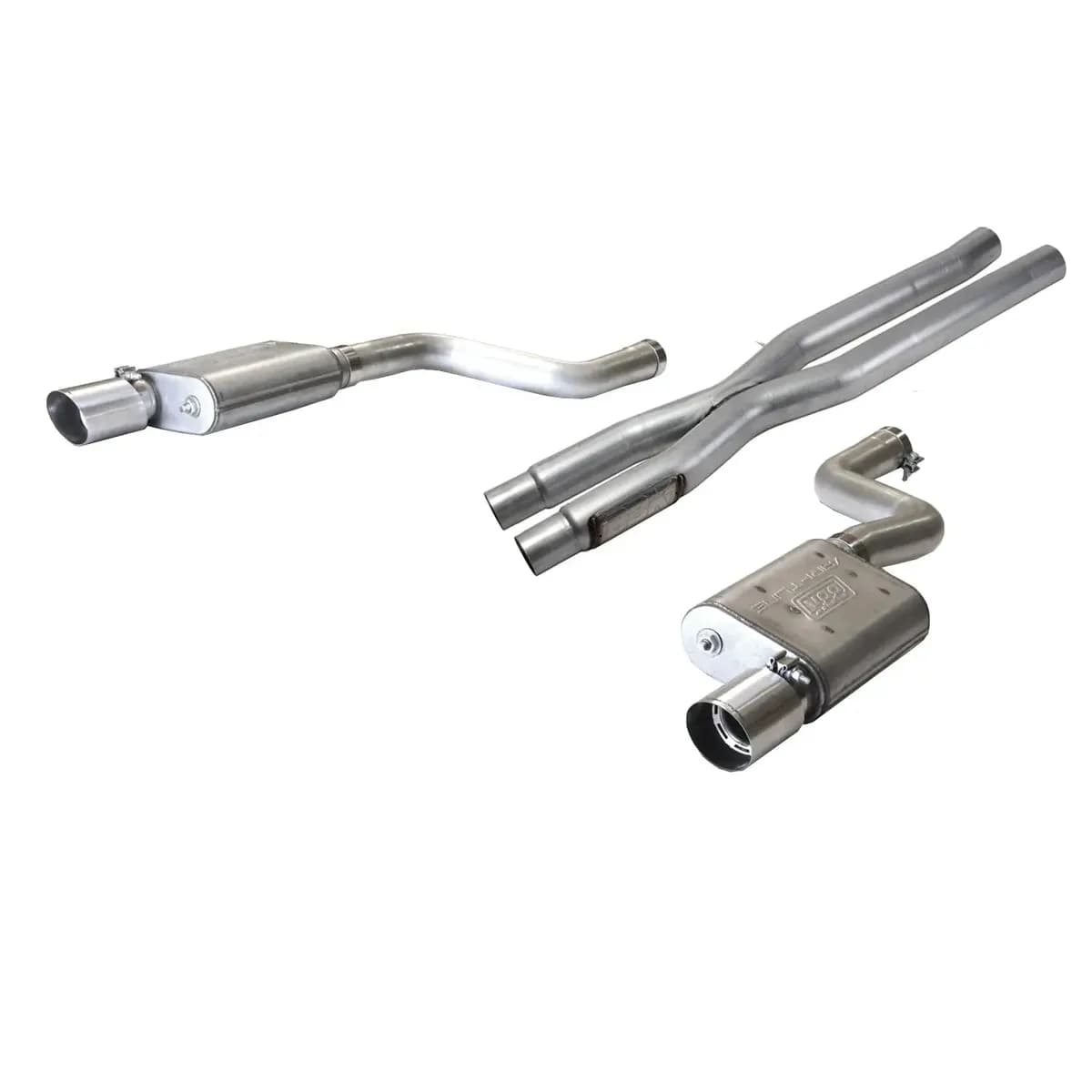 Ford Mustang GT Varitune Complete Cat Back Exhaust Kit With Resonator Delete Pipe 15-17