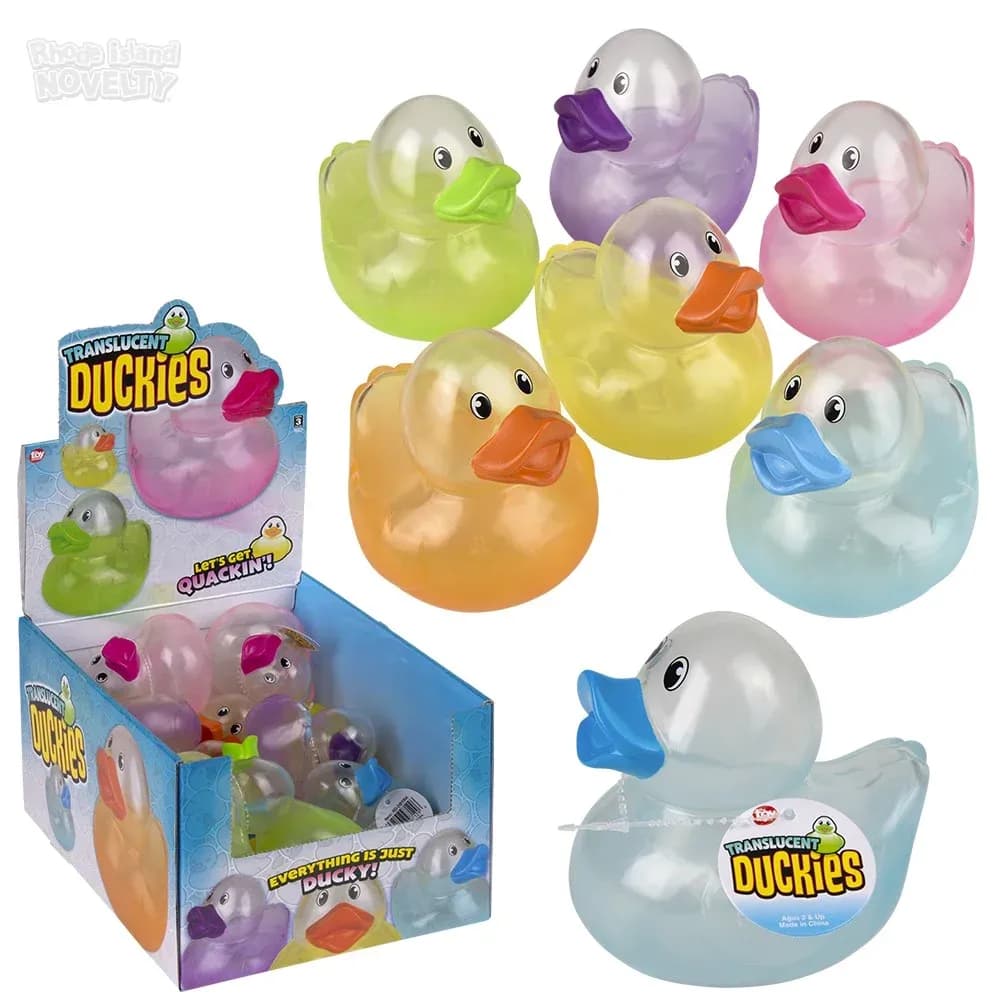 3.75\" Translucent Duckies 12ct
