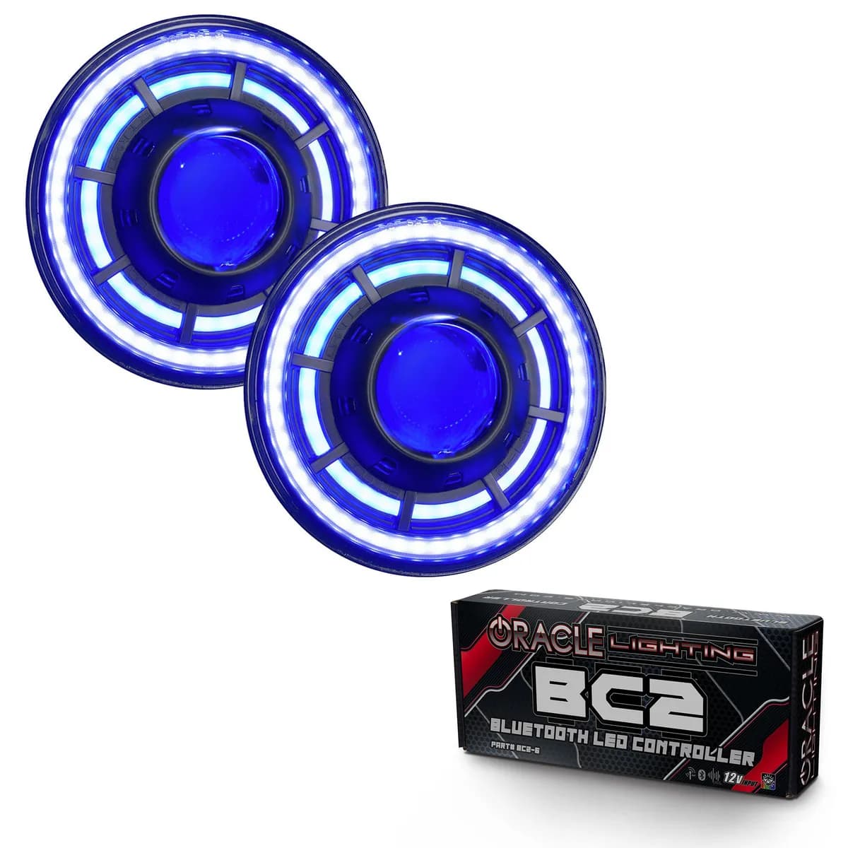 Oracle Lighting Oculus 7" ColorSHIFT Bi-LED Projector Headlights JK