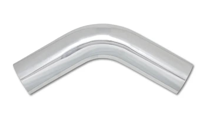 60 Degree Aluminum Bend; 3.5 in. O.D.; 4.75 in. Centerline Radius; 5.5 Leg Length From Tangent; 1.8MM Wall Thickness; 6063 Aluminum; Polished;