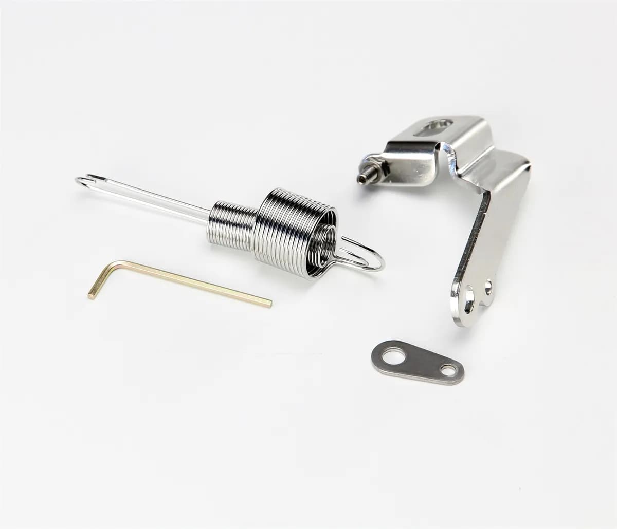 Kickdown Bracket; Fits Holley/Edelbrock/AFB/Quadrajet/;Incl. Return Springs/Tension Set Screw; Stainless Steel;