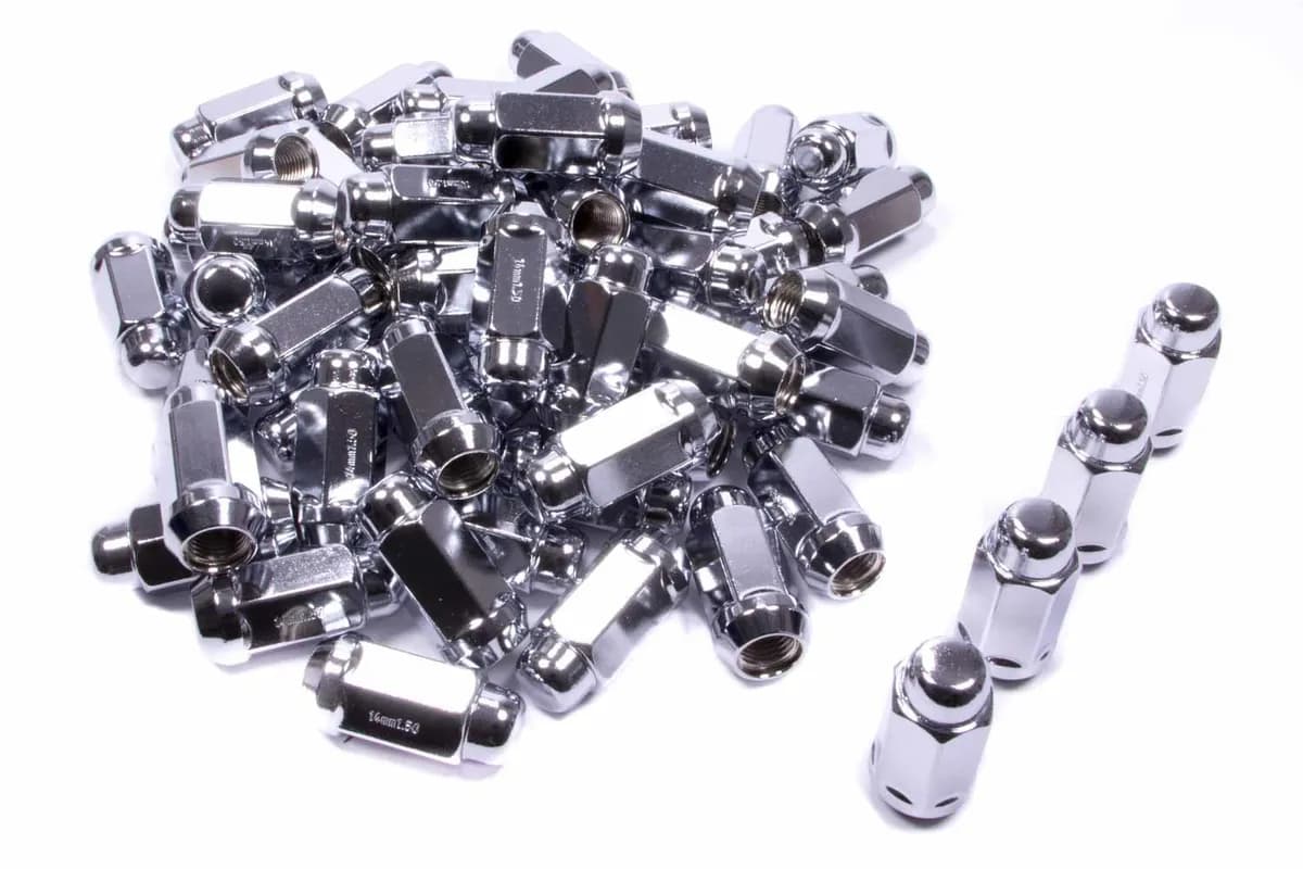 Acorn Bulge XL Lug Nut 13/16" Hex 9/16"-18 Chrome Bulk 91198XL