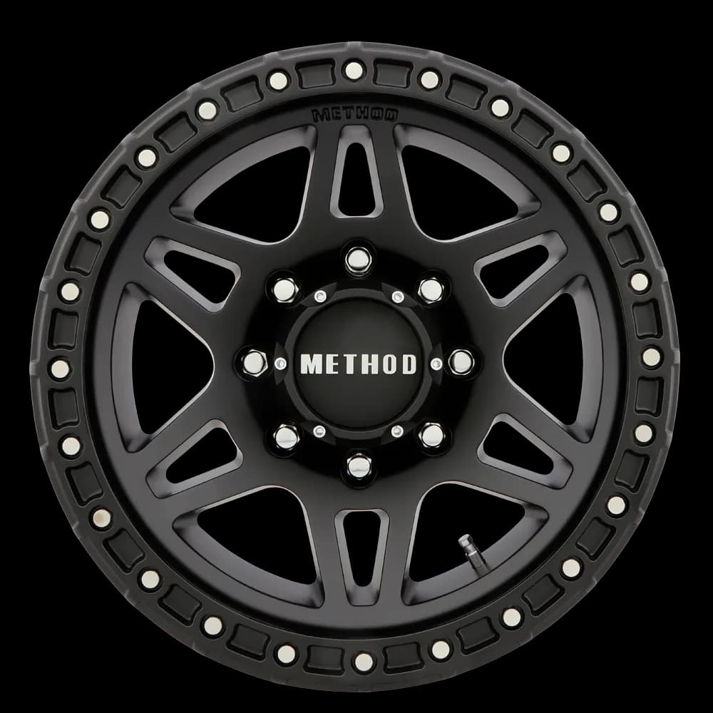 Aluminum Wheels 18x9 MR312 Bolt Pattern 8 On 180 Offset 18 Lip Size 0.91 Matte Black MB Method