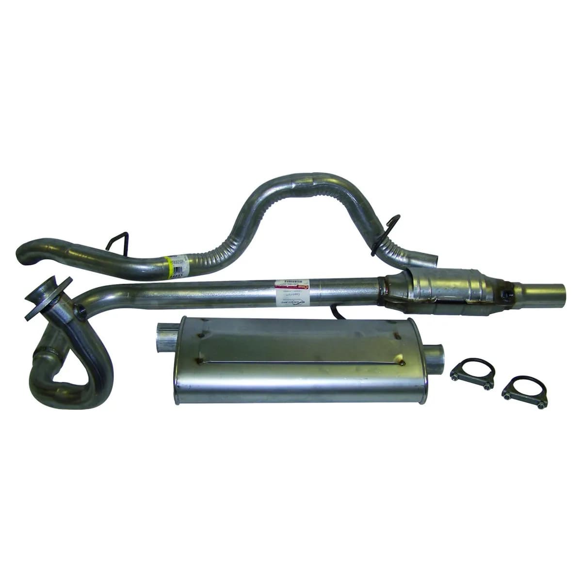 1997-2000 Wrangler TJ with 2.5L engine; Muffler & Tailpipe