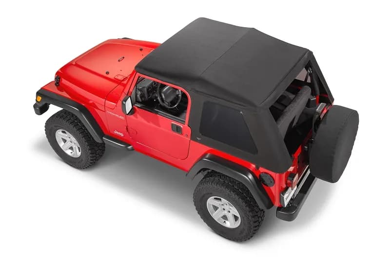 Jeep TJ SkyMaster Fastback Complete Top For 97-06 Wrangler TJ No Doors Black Diamond MasterTop
