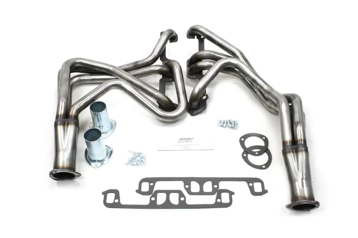 Patriot Long Tube Header 67-80 Various Chry 273-360 SBM LA 1 5/8" Primary 3" Collector Raw Steel H8206
