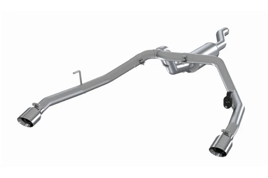 Armor Lite Cat Back Exhaust System; 2.5 in.; Incl. Front Pipe/Muffler/Tailpipe/Hardware/4 in. OD Tips; Dual Rear Exit; Aluminized;