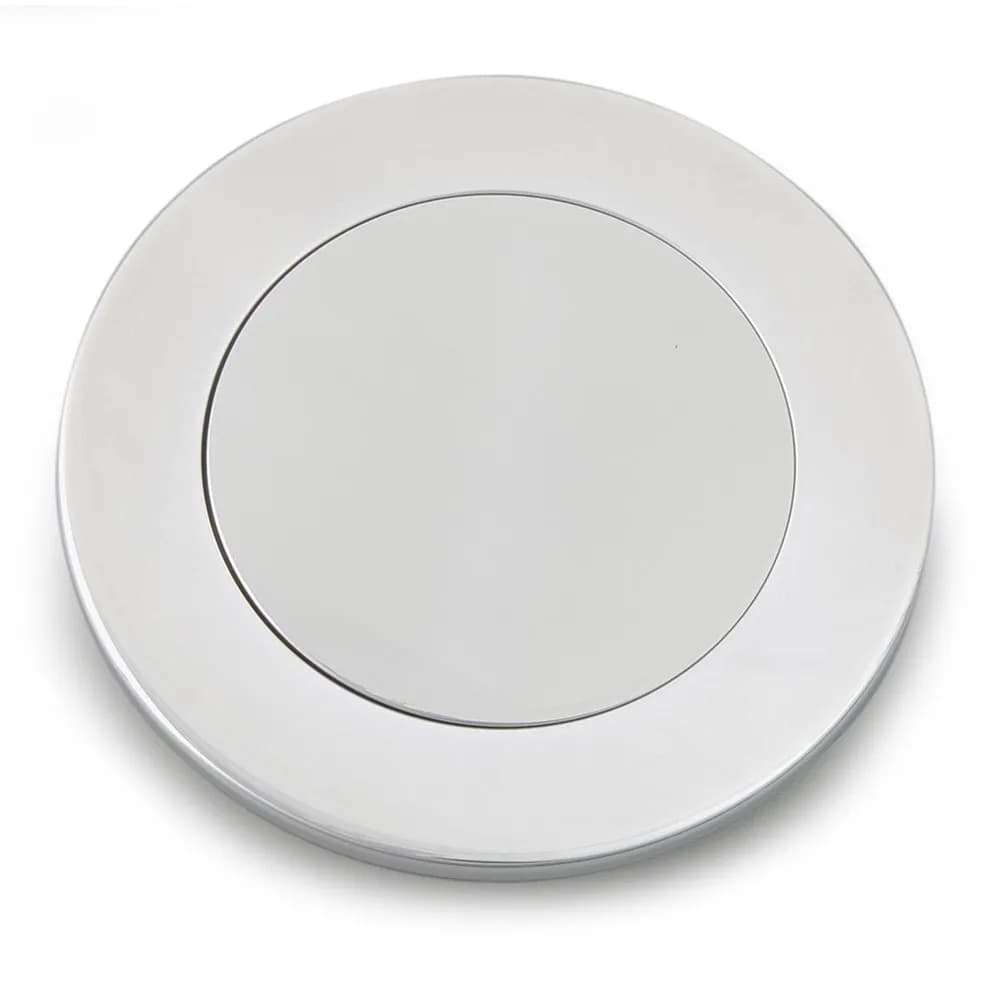 Horn Button; Fits w/MK4/9 Wheel Steering; Billet Aluminum; Single Contact; Full Cover Smooth; Polished;