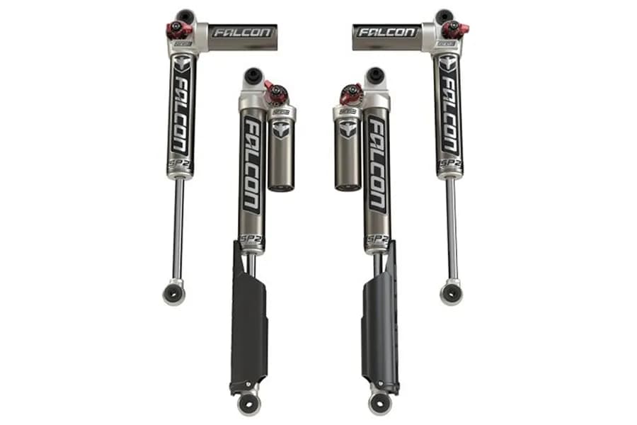18c Wrangler 2DR Falcon Sp2 3.3 Fast Adjust Piggyback Shocks(01.5in Lift)all 4