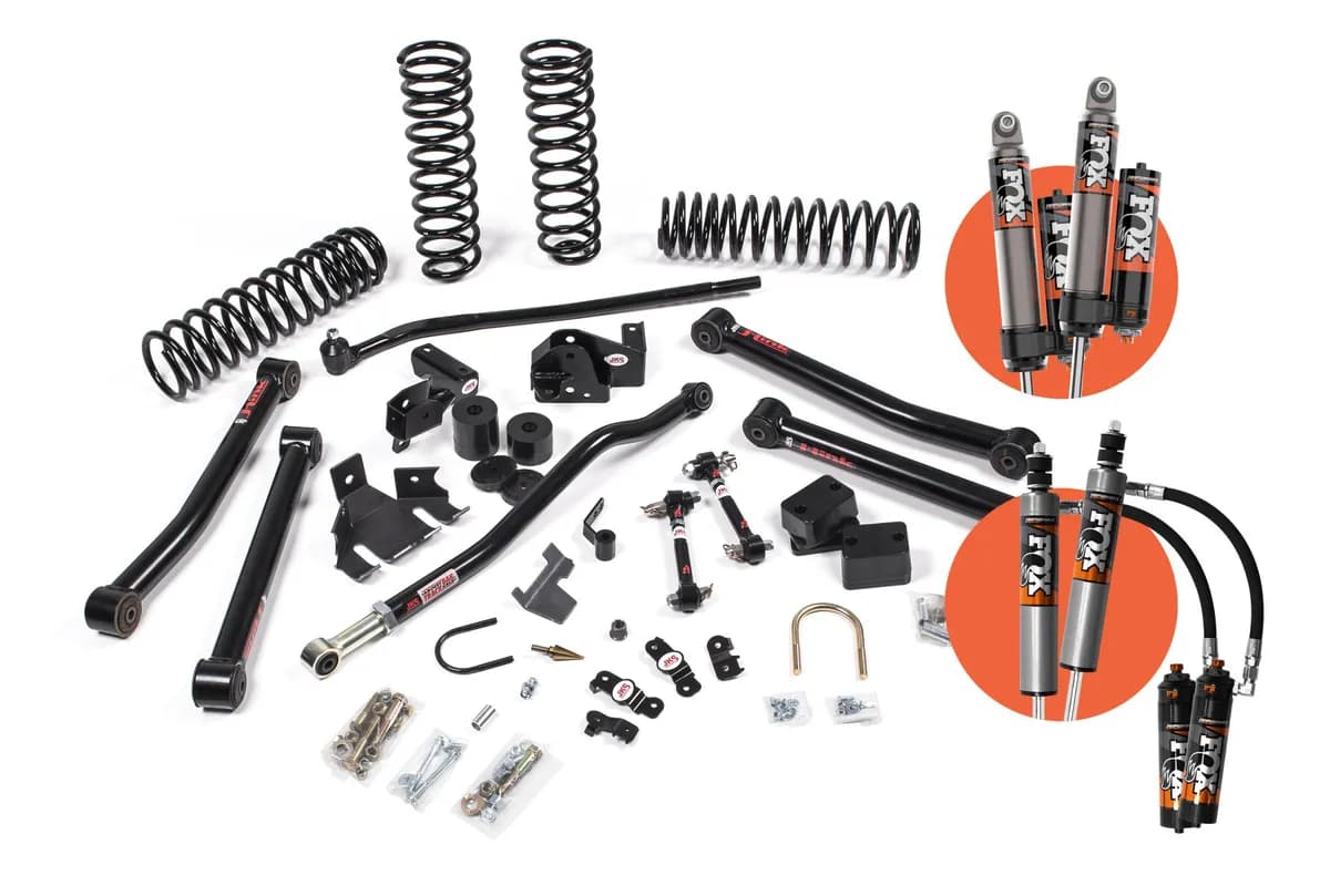 0718 Jeep Wrangler JK 2dr 3.5in Jkonnect Lift Kitfox 2.5 Pes R/R Dsc Shocks