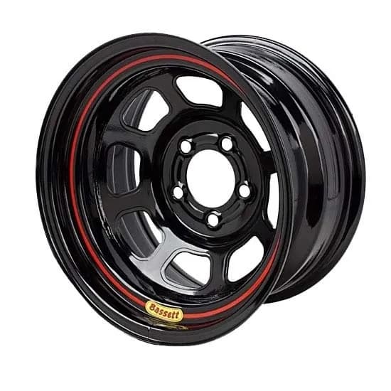 Wheel 15x7 D Hole 4 x 100mm 3.5in Black
