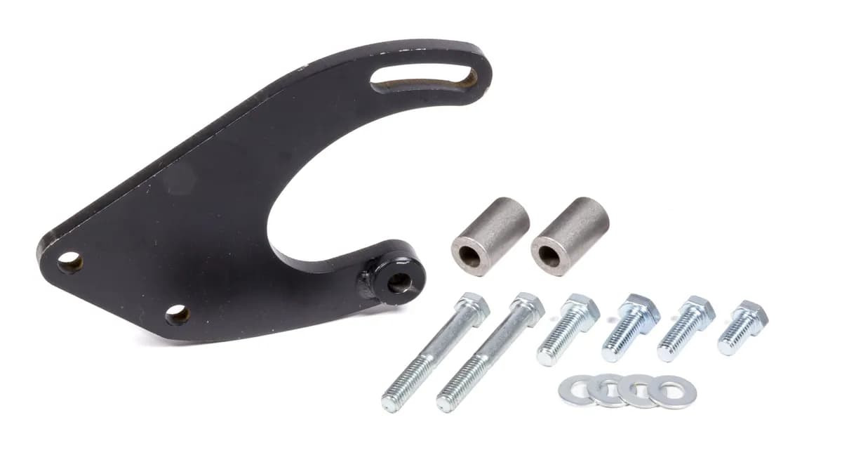 Borgeson - Pump Bracket - P/N: 802412 - Power steering pump bracket for attaching a Saginaw style P/S pump to Mopar 318/340/360. With hardware.
